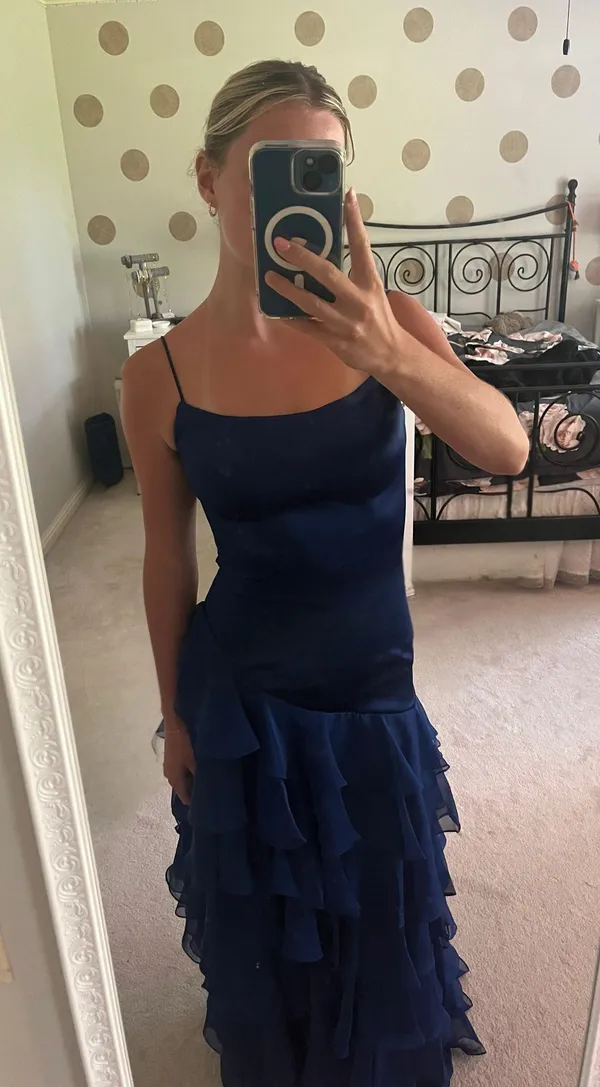 Sherri Hill Dress Royal Blue - Image 3