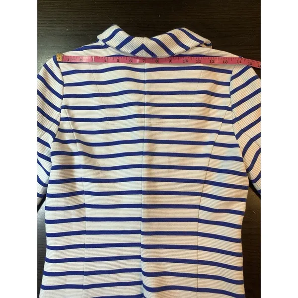Hatley Nautical‎ Striped Jacket Blazer Womens Small Stretch Preppy Country Club - Image 14