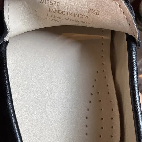 Women's Cole Haan Women's Evelyn Black Leather Driver loafers Size 7.5B - Image 6