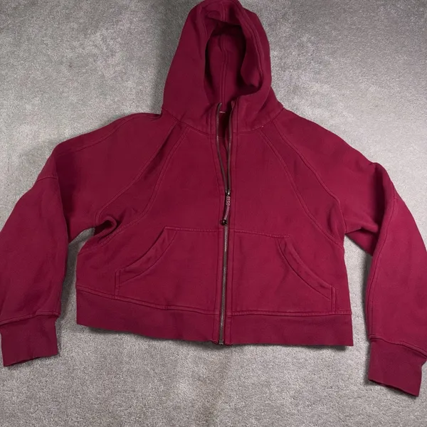 Lululemon Scuba Oversized Full Zip Hoodie Pomegranate m/L - Image 3