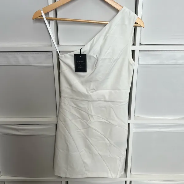 Michael Costello Ava Dress in Ivory - Image 4