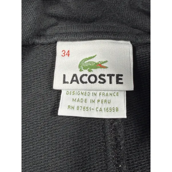 Lacoste Women's Black Sweatshirt Cotton Y2K Mini Skirt‎ Comfy Cute Size 34 Small - Image 7