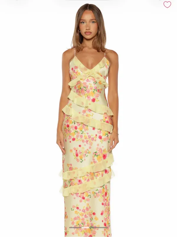 Yellow Formal Dress Size 4 - Image 2