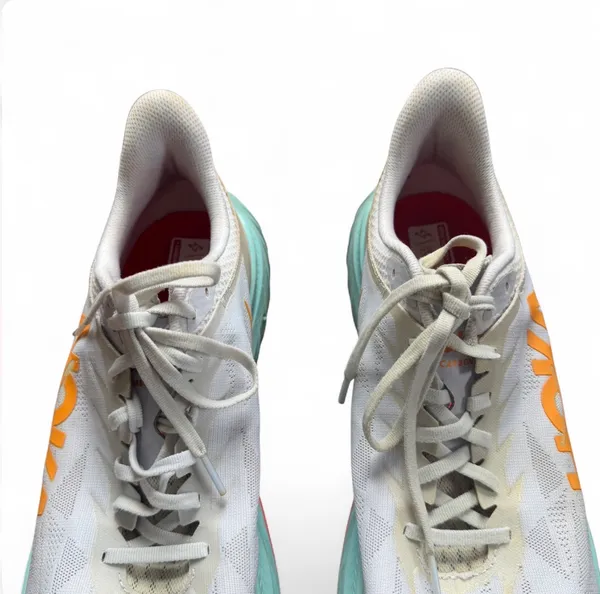 HOKA One One Carbon X 2 Men’s 12.5D Running Shoes White Orange Carbon Plate Road - Image 5