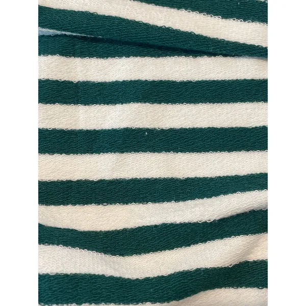 BTFBM Striped Oversized Sweatshirt Top Size M Green Tan New With Tag - Image 7