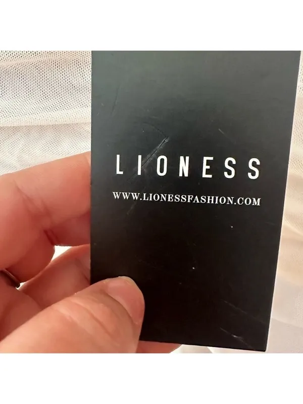Lioness Garter Mini Dress in White - Image 12