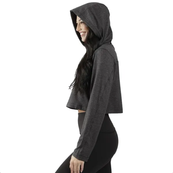 90 Degrees by Reflex NWT XXL Half Zip Pullover Charcoal Crop Hoodie Women’s Athletic - Image 5