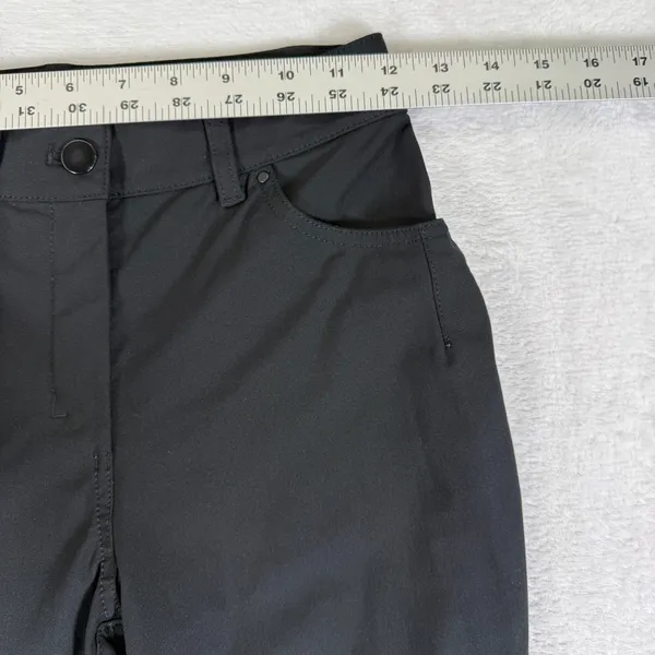 Lululemon City Sleek 5 Pocket 7/8 Pant Black Warpstreme W5DBNS Size 2 - Image 2
