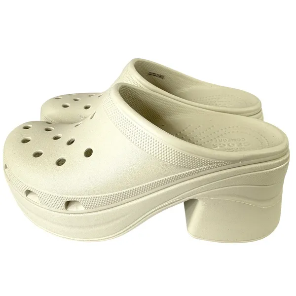 Crocs Siren Platform Clogs Unisex Chunky Heel Comfort‎ Slip On Shoes W12 M10 - Image 8