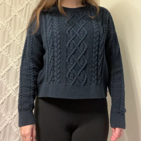 Navy Knit Sweater - Image 5