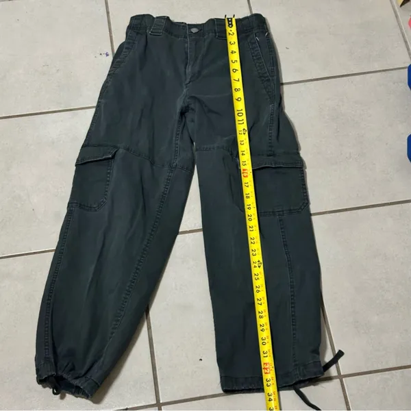 Old Navy Women‎ Gray/Black Baggy Cargo Pants size XS - Image 7