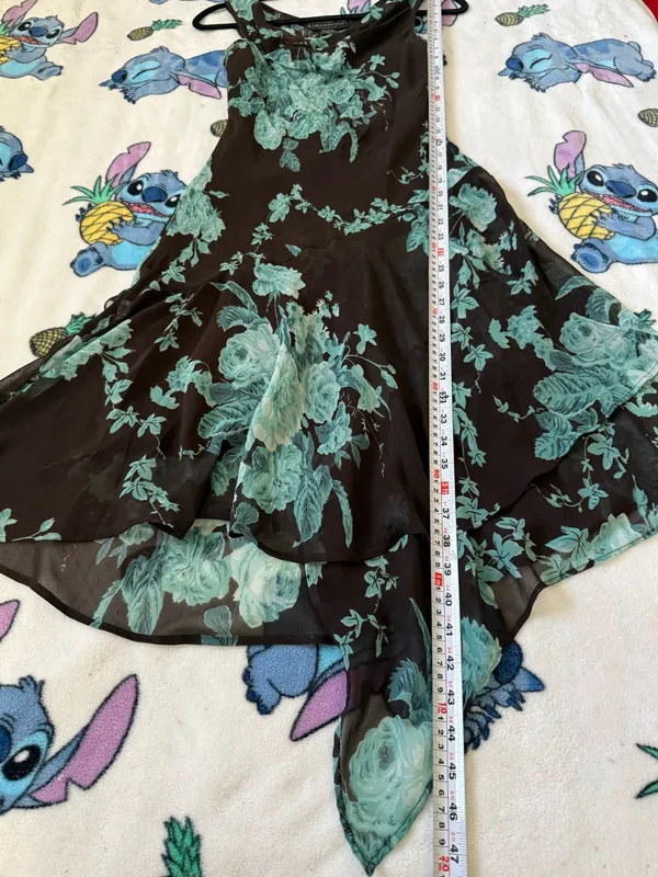 Vintage Y2k Connected Apparel Floral Beaded Dress S Whimsigoth Fairycore 90s - Image 9