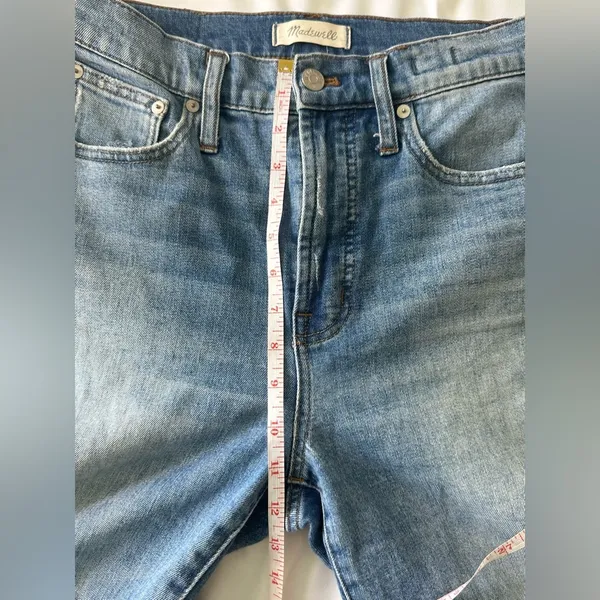 Madewell Women’s Jeans Size 27 Blue The Perfect Vintage Jean Light Wash Raw Hem - Image 6