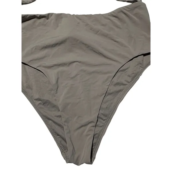 Free People Taupe Cutout One-Piece Womens Swimsuit M 8 10 - Image 3