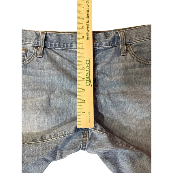 Gap 1969 Boyfriend Denim Shorts 30/10 Split Hem Used - Image 11