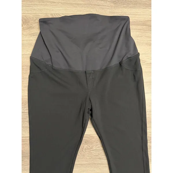 Isabel by‎ Ingrid & Isabel Womens XL Black Maternity Jeggings Full Belly Panel - Image 8
