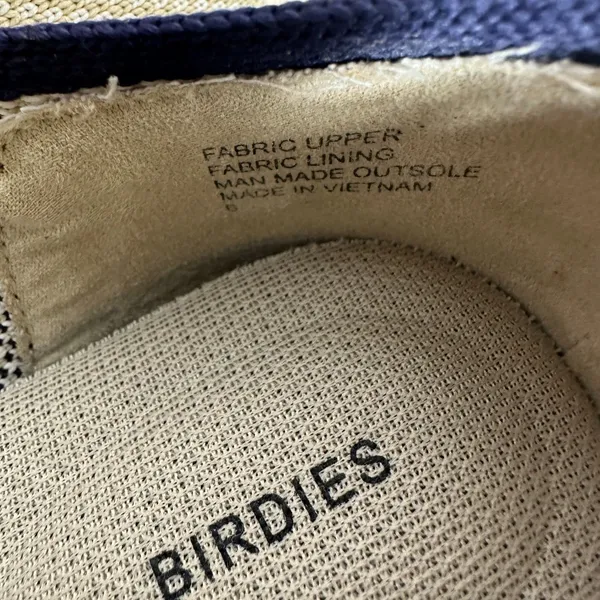 Birdies Blackbird Cream Navy Slip On Knit Loafers Size 6.5 READ DESCRIPTION - Image 3