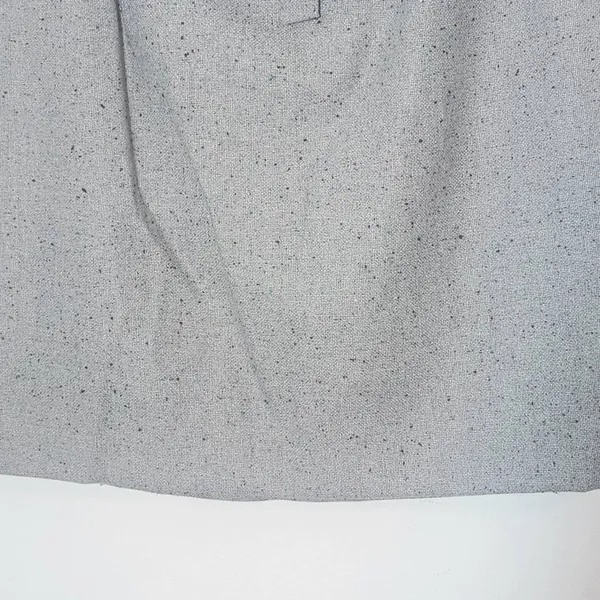 Loft Gray Straight Mini Skirt Size 14 Loft Gray Speckled Mini Tie Front Skirt - Image 4