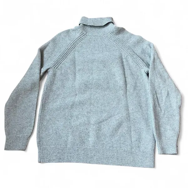 Gap Chunky Knit Turtleneck Sweater Y2K Fall Cabin Women's Medium 100% Cotton - Image 6