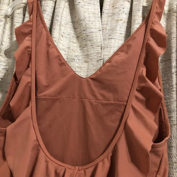 Aerie One-Piece Ruffle Low Back Mallot  - Image 2