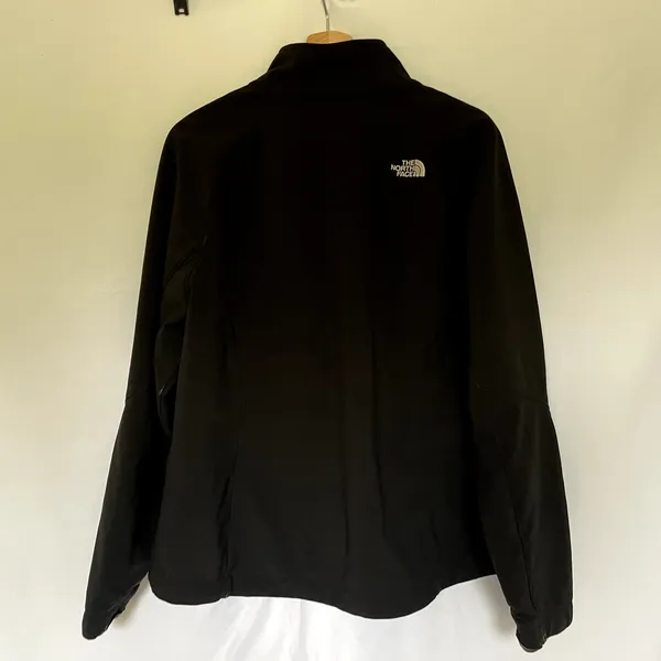 The North Face black full zip jacket pockets women's size 12 athletic warm - Image 8