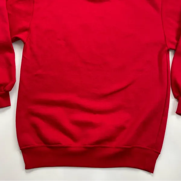 Vintage Giorgio Beverly‎ Hills Sweatshirt Red Collar Top Embroidered Preppy 80s - Image 7