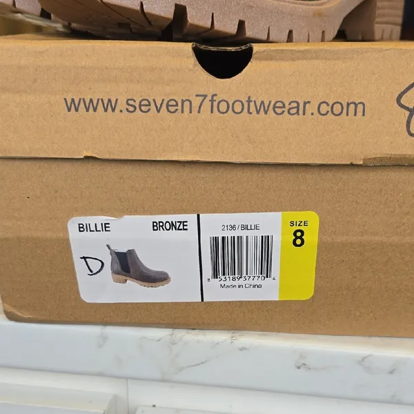 Seven7 Taupe Chelsea Boots - Image 2