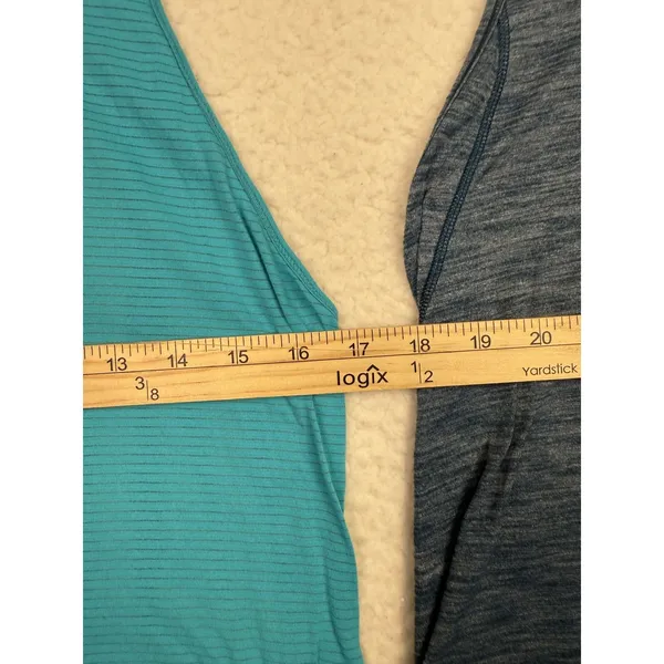 Lululemon Racerback Tank Top Womens Medium Blue Grey Swiftly Tech Run Yoga‎ Gym - Image 5