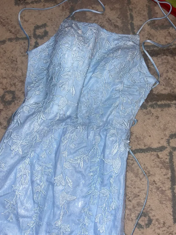 Levetir blue tulle and lace dress sz.S - Image 8