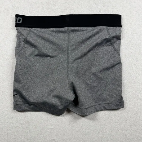Nike Pro Compression Shorts Women’s Medium Gray Dri-FIT Training Athletic - Image 2