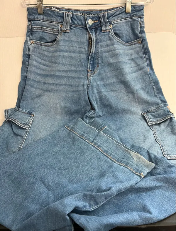 American Eagle Stretch Wide Leg Jeans  - Image 2