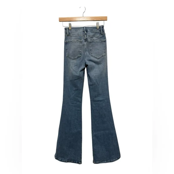 Frame Denim Blue Flare Jeans - Image 2
