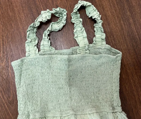 august sky Green dress - Image 2