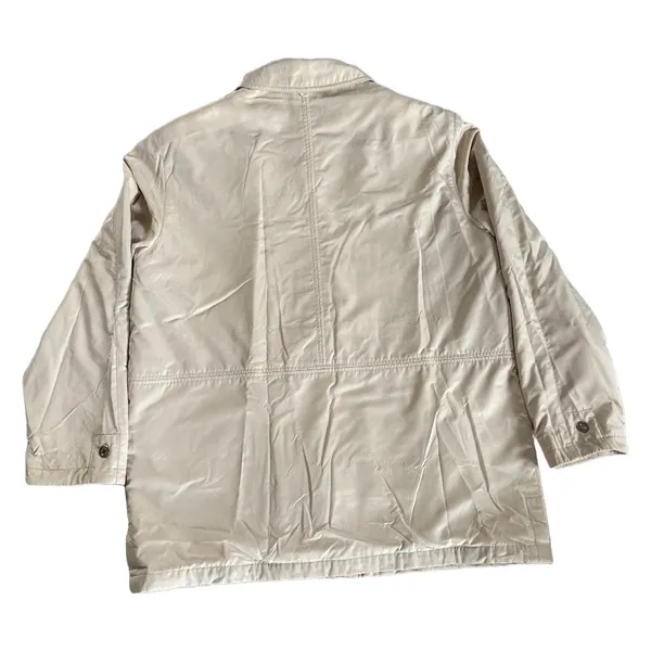 Orvis Dotti Mat Tan Beige Full Zip Utility Jacket Coat XL Fall Cottage Cabin - Image 10