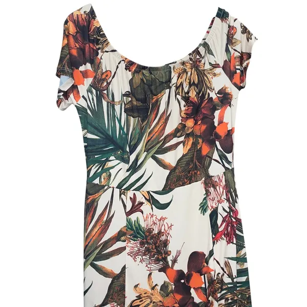 Lascana for Venus Women's Tropical Floral Maxi Boho Vacation Cruise Beach Dress - Image 4