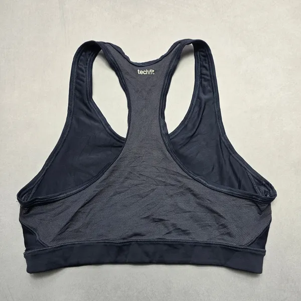 Adidas Gray Racerback Pull On‎ Activewear Yoga Sports Bra Active L Large - Image 3