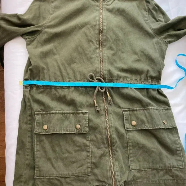 Old Navy 100% Cotton Olive Safari Utility‎ Jacket - Image 11