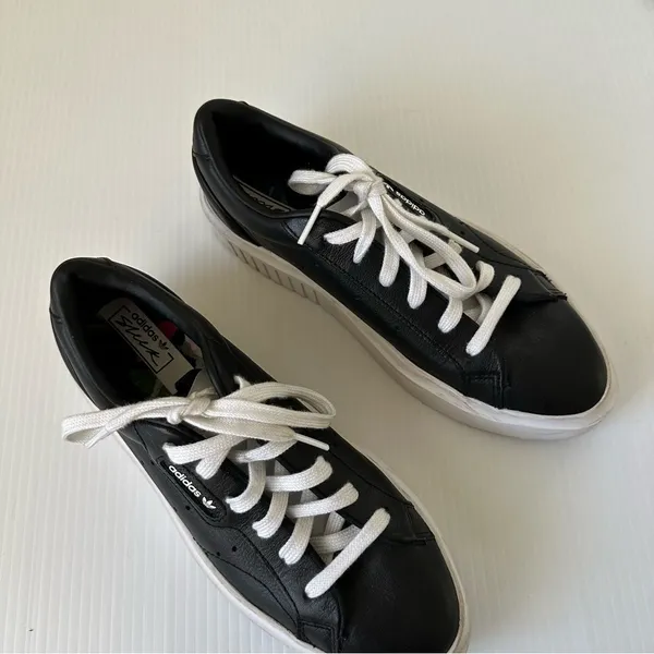 Adidas Womens Sleek Super EE4519 Black Platform Athletic Shoes, 7 - Image 11