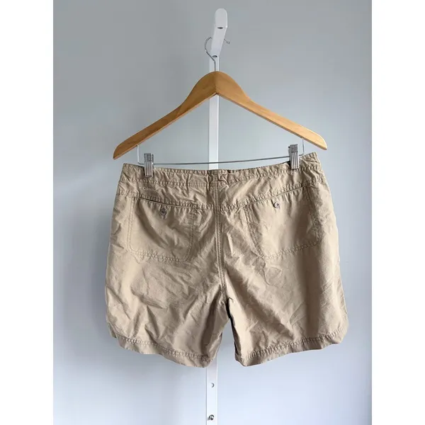 Columbia Womens Khaki Hiking Shorts Drawstring Outdoor Sz 8 - Image 6