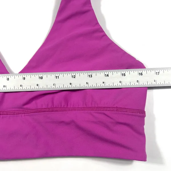 Lululemon Align V-Neck Bra Size 14 Pow Pink Yoga Pilates Barre Buttery Soft EUC - Image 5