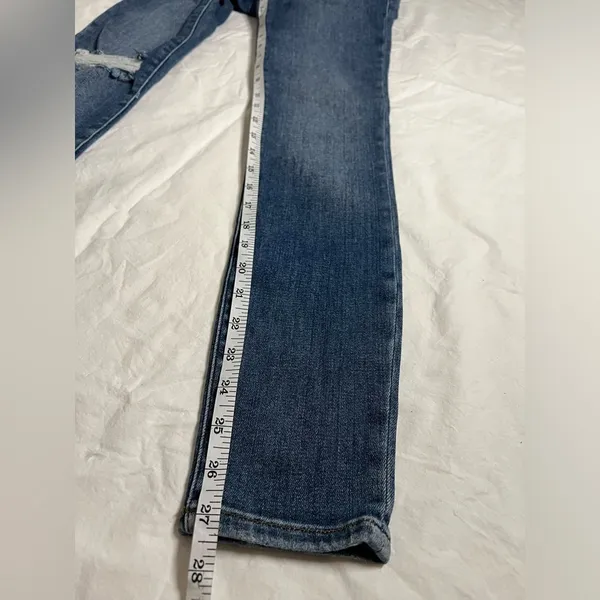 Frame Le High Skinny Distressed Blue Jeans 25 - Image 11