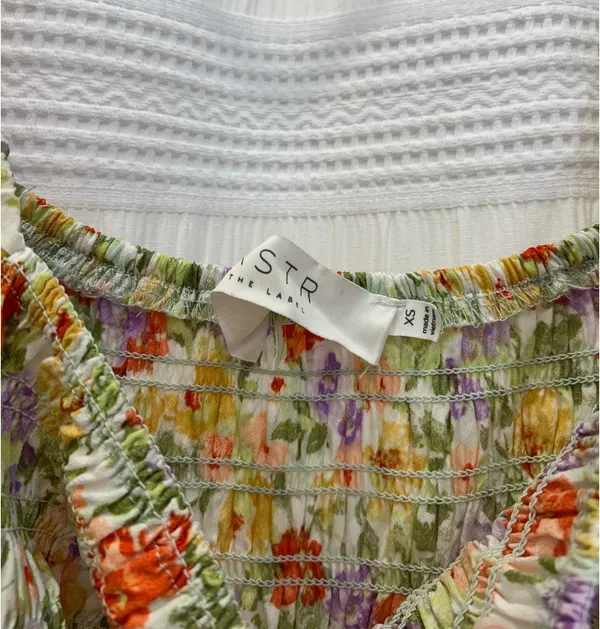 ASTR The Label Floral Puff Sleeve Midi Dress - Image 4