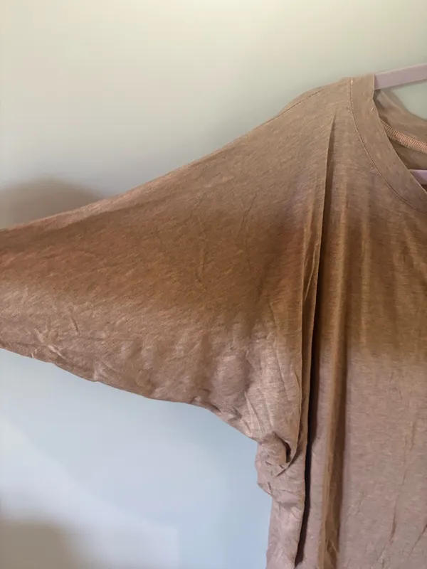 NATURAL LIFE Relaxed Short Sleeve Tee in Taupe - Image 2