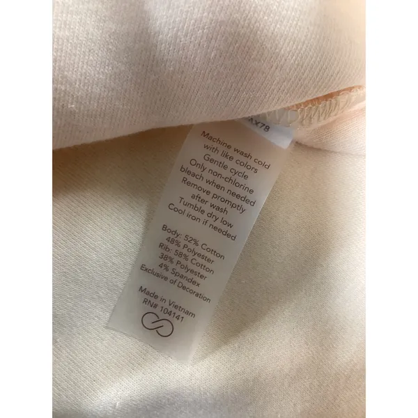 CALIA Elevate Super Plush Quarter Zip Pullover Sun Cream Peach XXL WAX78 - Image 5