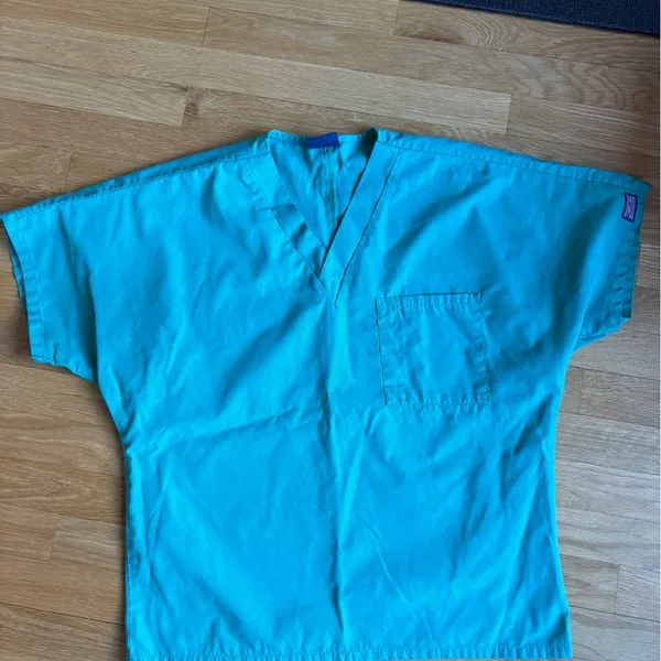 Cherokee surgical green scrub top - Image 2