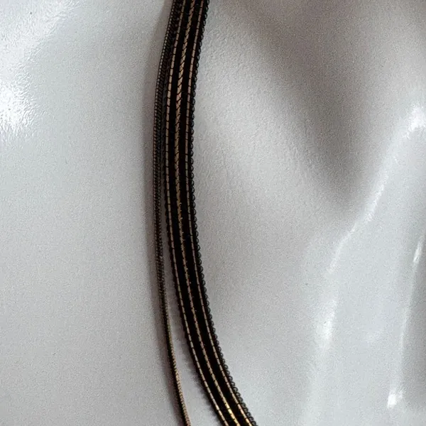 Black & Gold-Tone Chain Necklace - Image 3