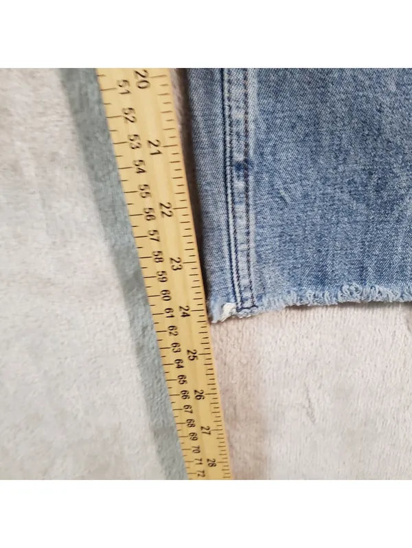 Abercrombie & Fitch The Ankle Straight Ultra High Rise Medium Wash Jeans 24 - Image 6