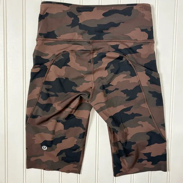 Lululemon Fast and Free High Rise Short 8 Heritage 365 Camo Brown Earth Multi 4 - Image 3