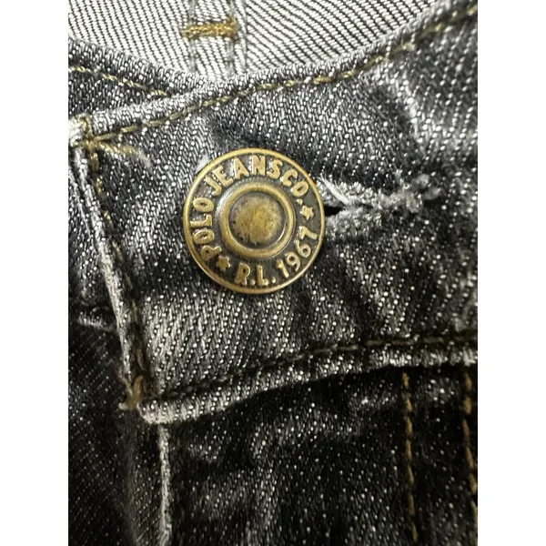 Polo Jeans Co Ralph Lauren‎ Blake Skinny Jeans Faded Black Denim Size 4 - Image 4