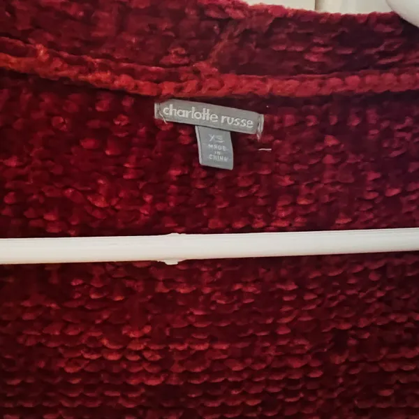 Charlotte Russe Red Knit Cardigan - Image 2